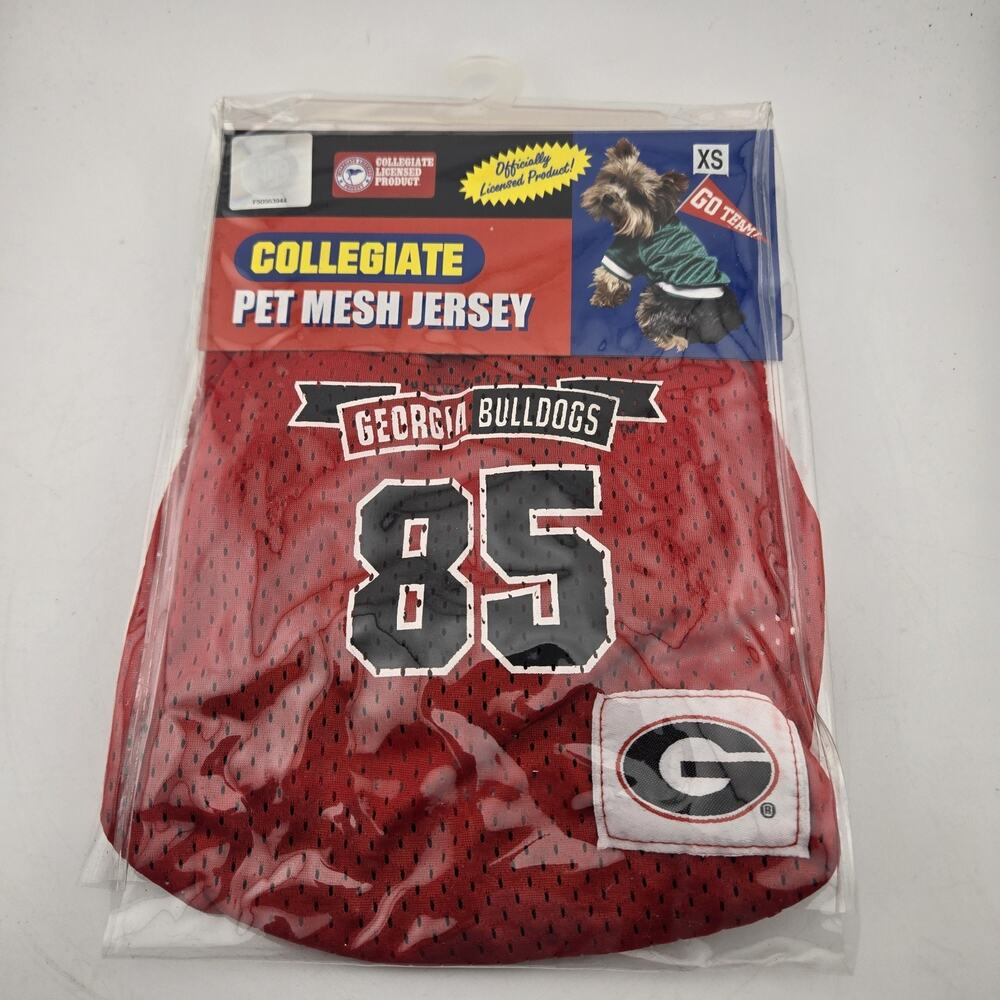 Georgia Bulldogs Pet Mesh Jersey Size XS Pets First Collegiate Red New